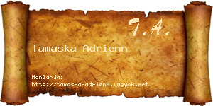 Tamaska Adrienn névjegykártya